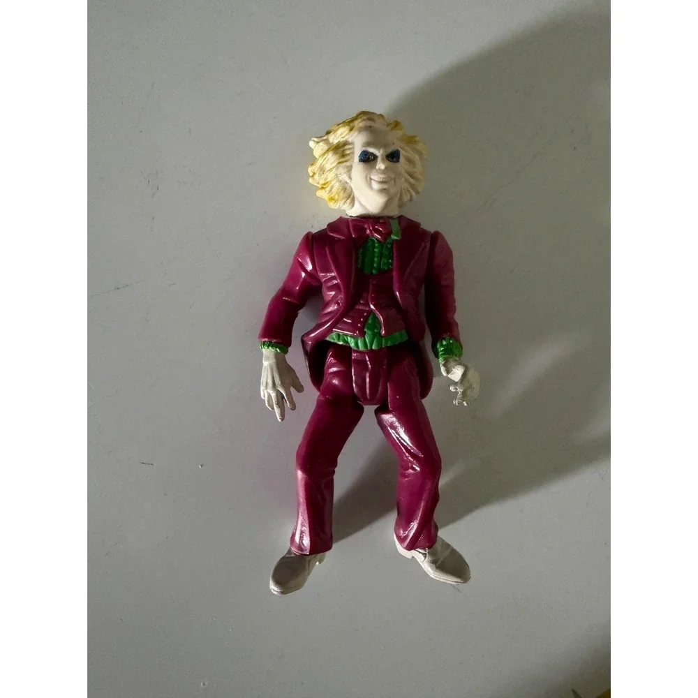 Vintage 1989 Kenner Beetlejuice Spinning Head Action Figure Purple Suit 5 inch